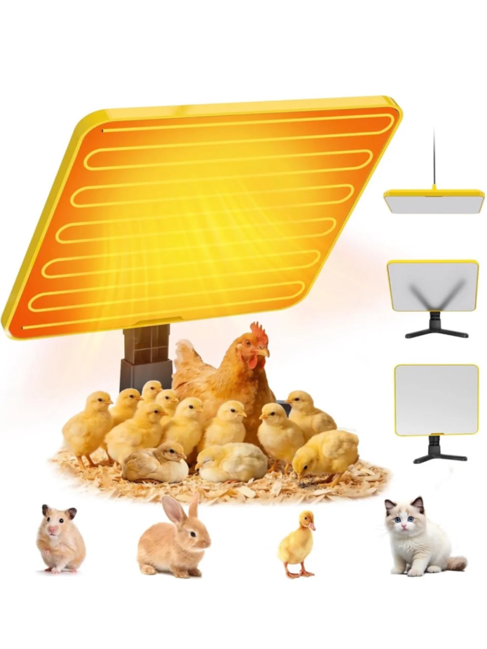 Lobeline Portable Chicken Heater One Size Black and Yellow NIB